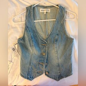 Aritzia Denim Forum Blue Vest